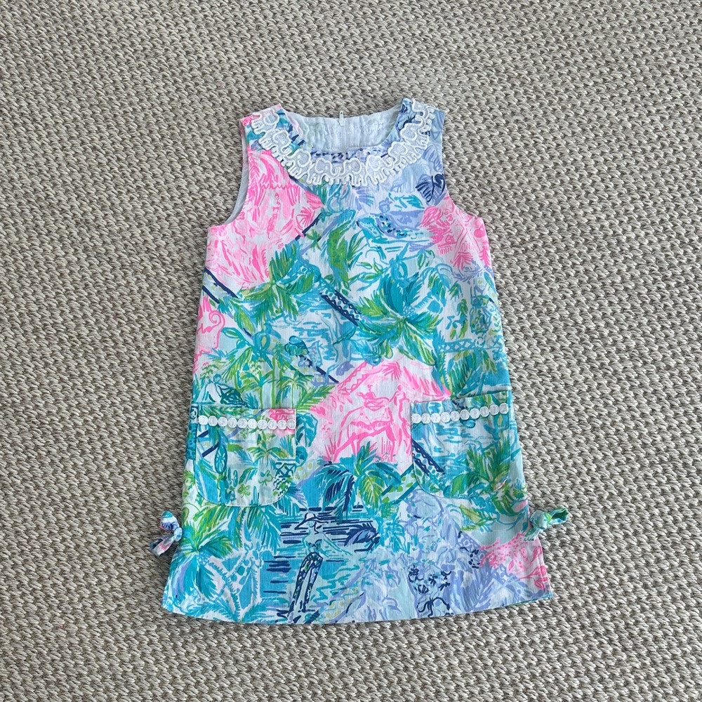 Lilly Pulitzer Limited Edition "Bohemian Queen" Print Shift Dress, Girls Size 7